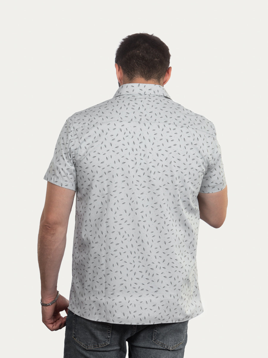 Camisa de Manga Corta Bosque de Algodón Orgánico