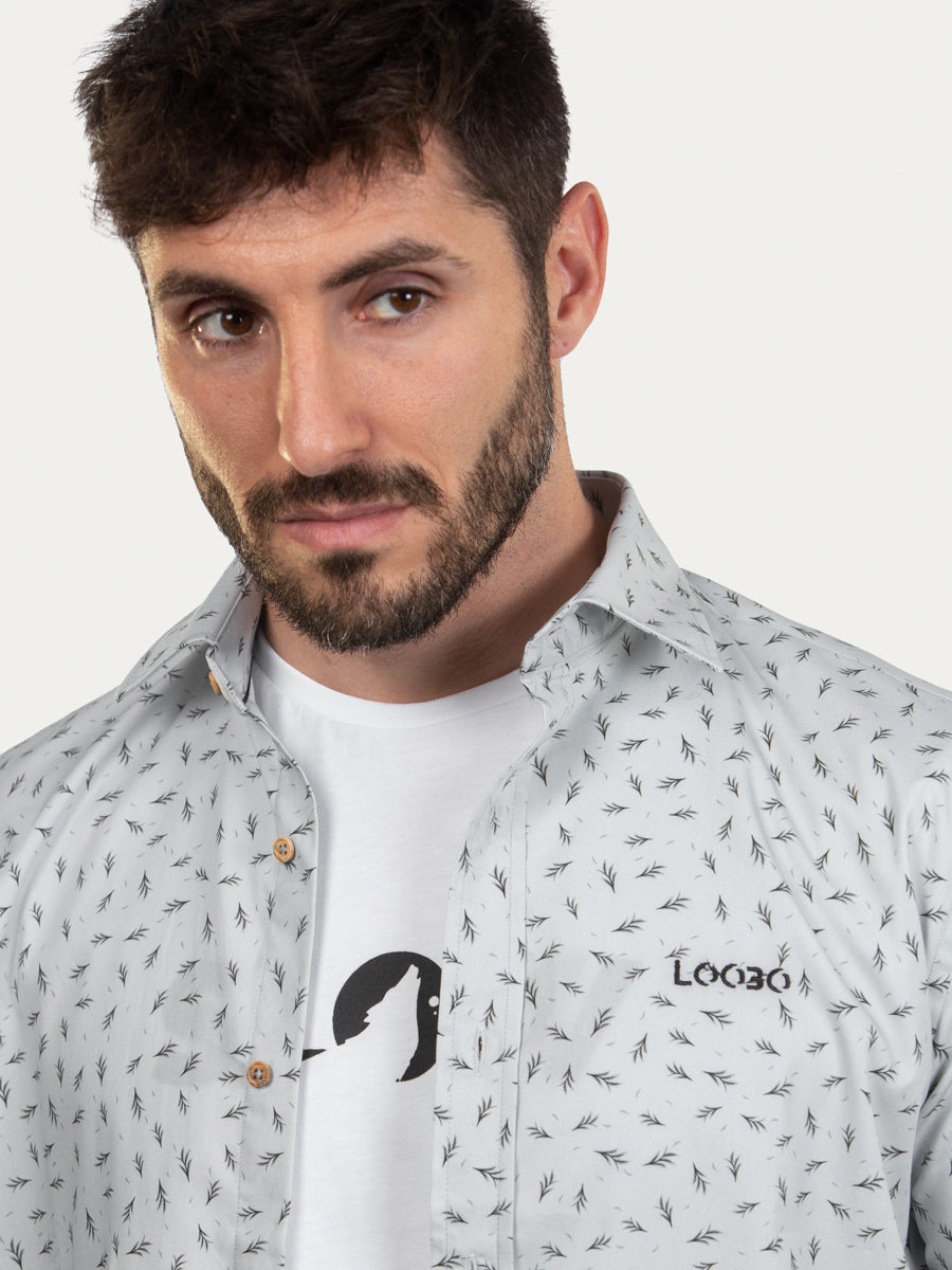 Camisa de Manga Corta Bosque de Algodón Orgánico